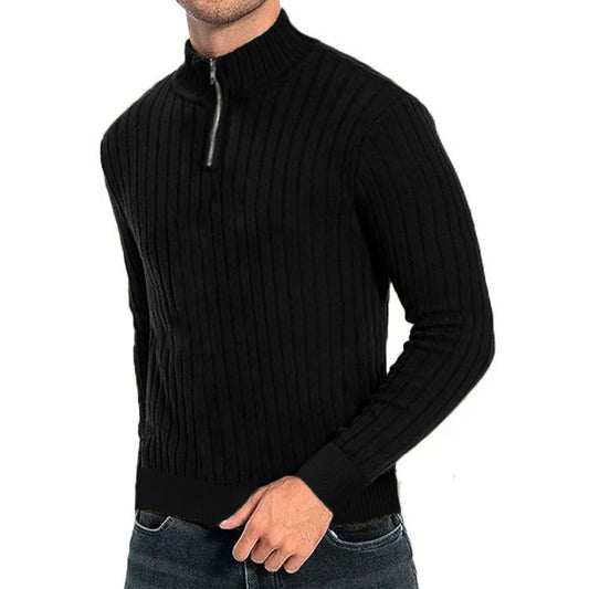 Quarter-Zip Knit Pullover